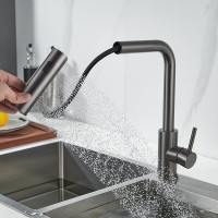 Смеситель для кухни Shevanik S263T оружейная сталь