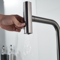 Смеситель для кухни Shevanik S263T оружейная сталь