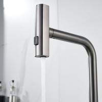 Смеситель для кухни Shevanik S263T оружейная сталь