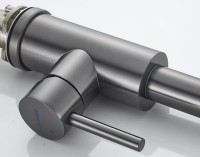 Смеситель для кухни Shevanik S263T оружейная сталь