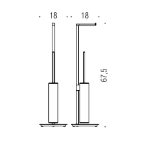 Стойка Colombo Design MiniQ B5018.NM-RNE чёрный матовый Стойка Colombo Design MiniQ B5018.NM-RNE чёрный матовый