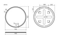 Мебель для ванной комнаты Sancos Snob T 90 doha soft, раковина CN7002