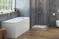 Акриловая ванна Excellent Aquaria 150x70 см, пристенная, белая, с каркасом
