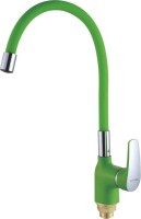 Смеситель для кухни Shevanik S443-5 с гибким изливом, зеленый