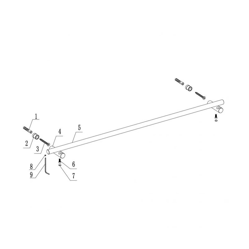 Держатель для полотенец Abber Osten 316 AA1857BG светлое брашированное золото