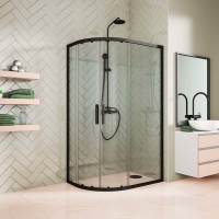 Душевой уголок Kubele DE018 RBG-CLN-BLMT 130х120