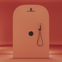 Душевой комплект Sancos Link SC3005MB черный матовый, С ВНУТРЕННЕЙ ЧАСТЬЮ