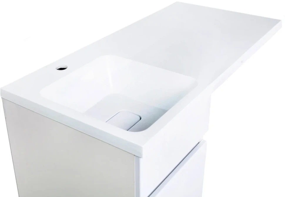 Тумба с раковиной Orange Sistema 100 L с бельевой корзиной, под стиральную машину