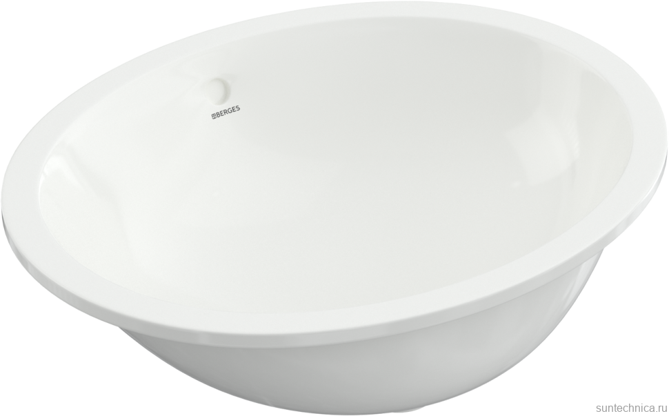 Раковина Berges Ego 56x45, глянцевая белая