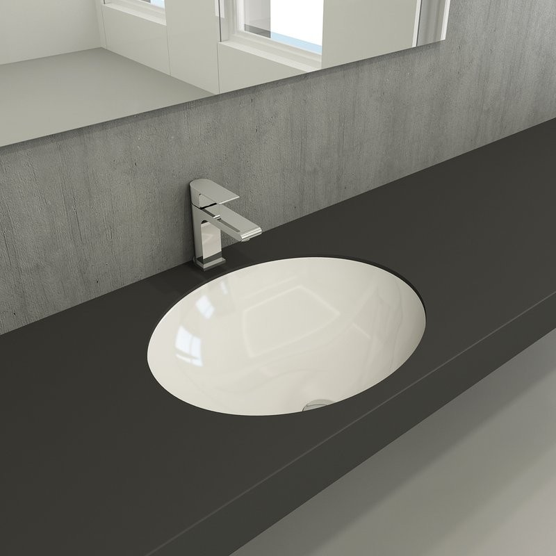 Раковина Berges Ego 56x45, глянцевая белая