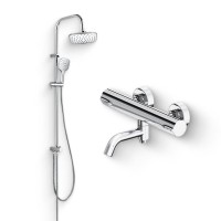 Душевой комплект Термостат Damixa Scandinavian Pure 363000000 + Стойка Eclipse 931000000