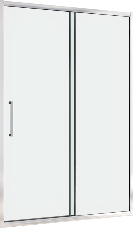 Душевая дверь в нишу Abber Schwarzer Diamant AG30170H 170 см, профиль хром, стекло прозрачное