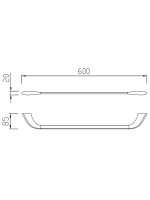 Держатель для полотенец Abber Nord AA1552NG никель Держатель для полотенец Abber Nord AA1552NG никель
