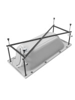 Акриловая ванна Aquanet Nexus 362753 165x70 см, пристенная, белая, с каркасом