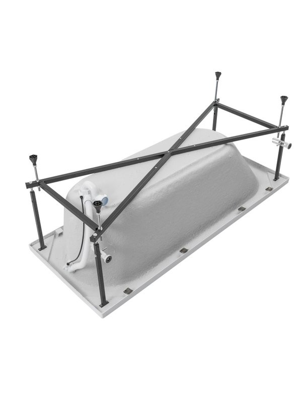 Акриловая ванна Aquanet Nexus 362753 165x70 см, пристенная, белая, с каркасом