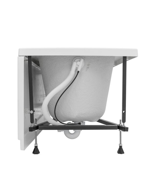 Акриловая ванна Aquanet Nexus 362753 165x70 см, пристенная, белая, с каркасом