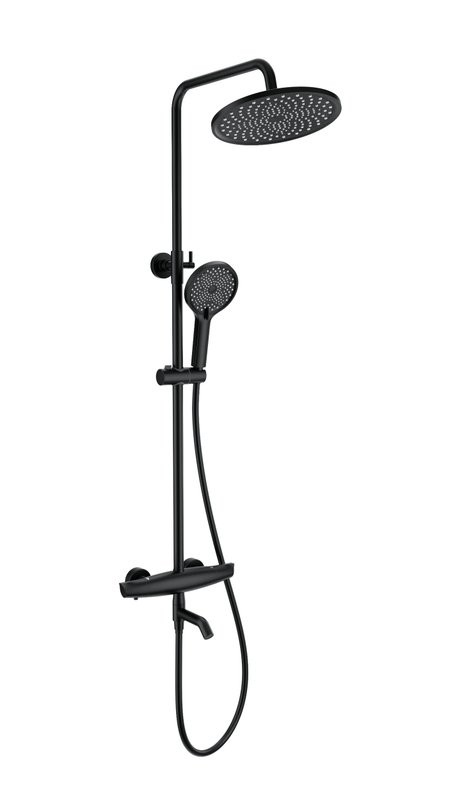 Душевая стойка Wonzon & Woghand Capsule WW-B3031-A2-MB матовая черная