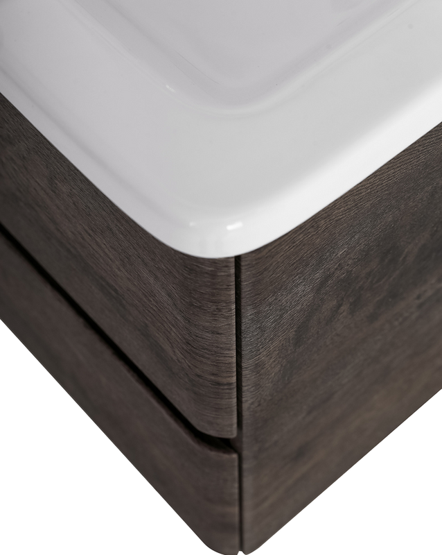 Мебель для ванной комнаты BelBagno Albano-Cer 50 подвесная, robere nature grigio