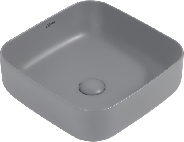 Накладная раковина Abber Rechteck AC2211MG матовая серая