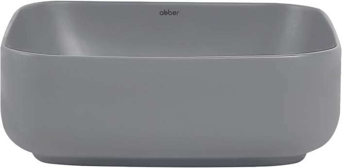 Накладная раковина Abber Rechteck AC2211MG матовая серая
