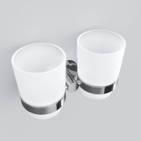 Стакан для ванной AM.PM Sense L A74343400 настенный, хром, стеклянный, двойной