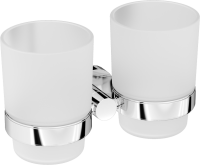 Стакан для ванной AM.PM Sense L A74343400 настенный, хром, стеклянный, двойной