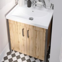 Тумба под раковину 1MarKa Grunge Loft 70Н дуб вотан