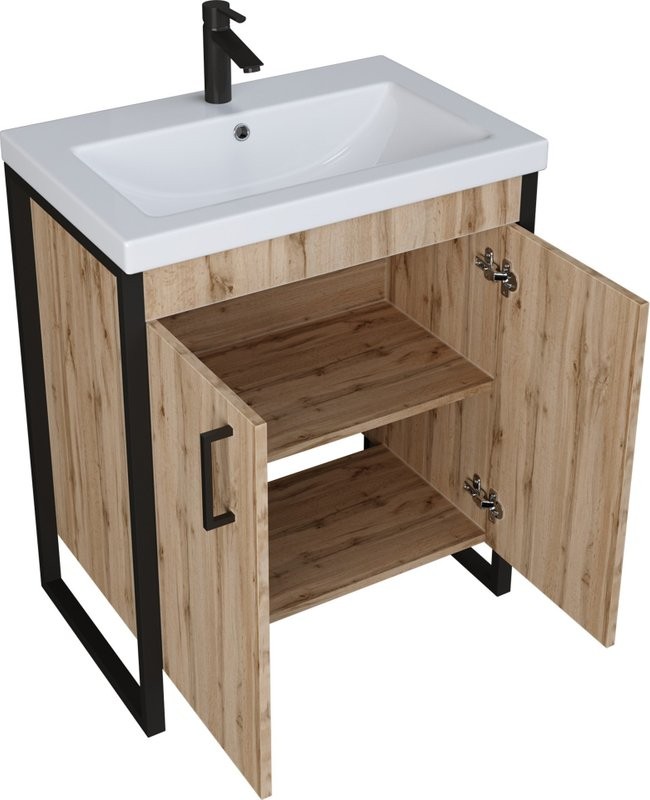 Тумба под раковину 1MarKa Grunge Loft 70Н дуб вотан