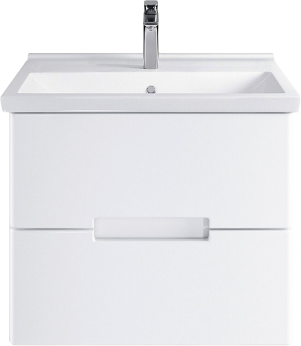 Тумба с раковиной SanStar Ориана 50 подвесная, белая, раковина Sanita luxe Fest 50