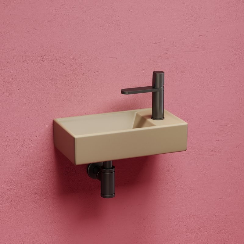 Раковина маленькая в туалет Ceramicanova Element CN6051LMC капучино матовый