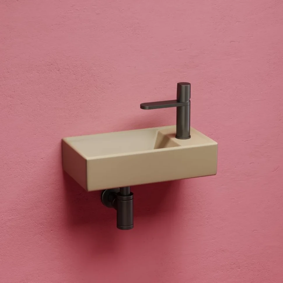 Раковина маленькая в туалет Ceramicanova Element CN6051LMC капучино матовый