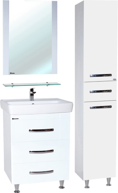 Тумба с раковиной Bellezza Рокко 60 напольная, белая