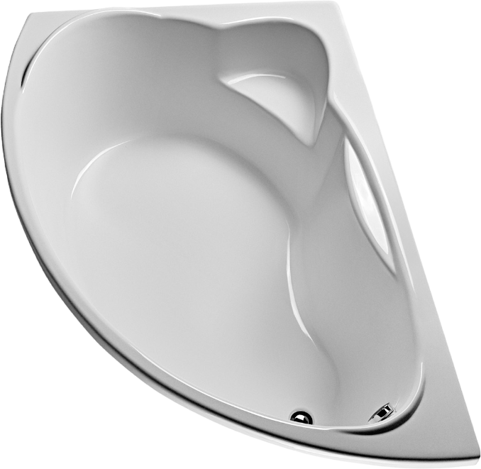 Акриловая ванна EUROLUX Sparta 160x95 см, угловая, левая, пристенная, белая, асимметричная, с каркасом, 160х100, L, с каркасом