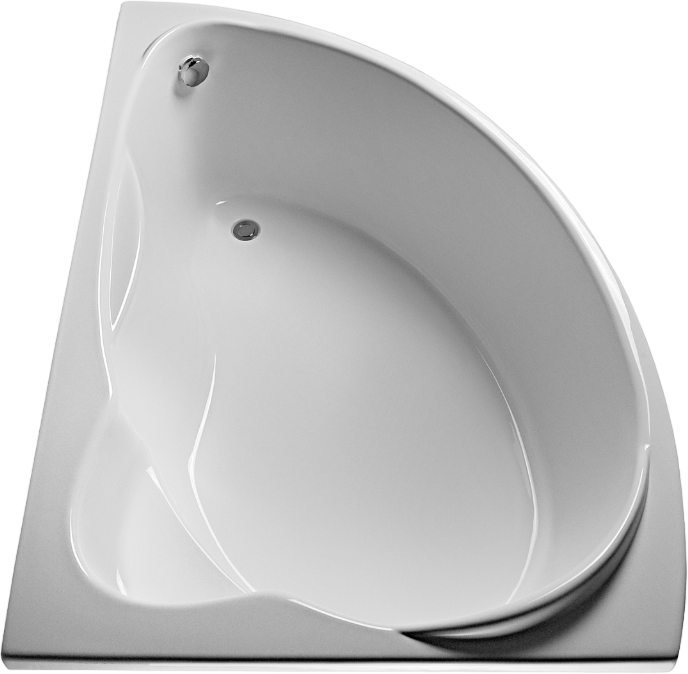 Акриловая ванна EUROLUX Sparta 160x95 см, угловая, левая, пристенная, белая, асимметричная, с каркасом, 160х100, L, с каркасом