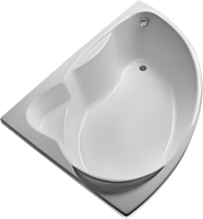 Акриловая ванна EUROLUX Sparta 160x95 см, угловая, левая, пристенная, белая, асимметричная, с каркасом, 160х100, L, с каркасом