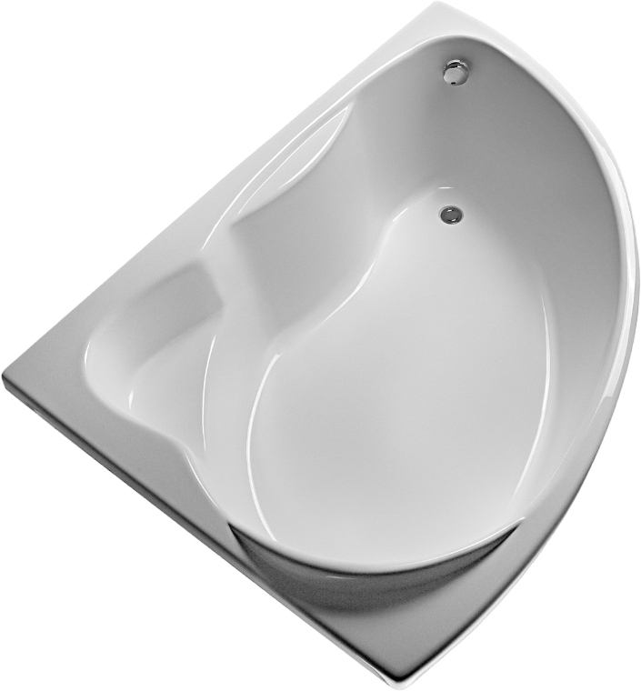 Акриловая ванна EUROLUX Sparta 160x95 см, угловая, левая, пристенная, белая, асимметричная, с каркасом, 160х100, L, с каркасом