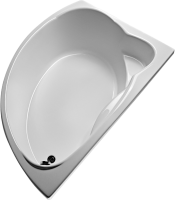 Акриловая ванна EUROLUX Sparta 160x95 см, угловая, левая, пристенная, белая, асимметричная, с каркасом, 160х100, L, с каркасом