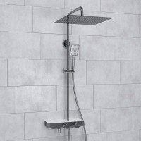 Душевая стойка Wasserkraft Aller A113.119.126.CH Thermo с термостатом, хром