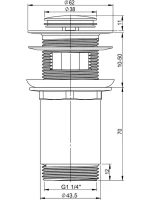 Комплект Раковина маленькая Lavinia Boho One 33310001L + Донный клапан Wellsee Drainage System 182131000 золото + Сифон 182106000 золото