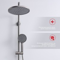 Душевая стойка Raglo R20.24.09 графит