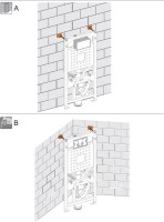 Комплект Унитаз подвесной Wanfald Lauta 47374100005 черный + Инсталляция VitrA V-Fix Core 732-5800-01PV + Кнопка Root Round 740-2280 хром