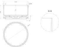 Накладная раковина Salini Armonia 130412G белый