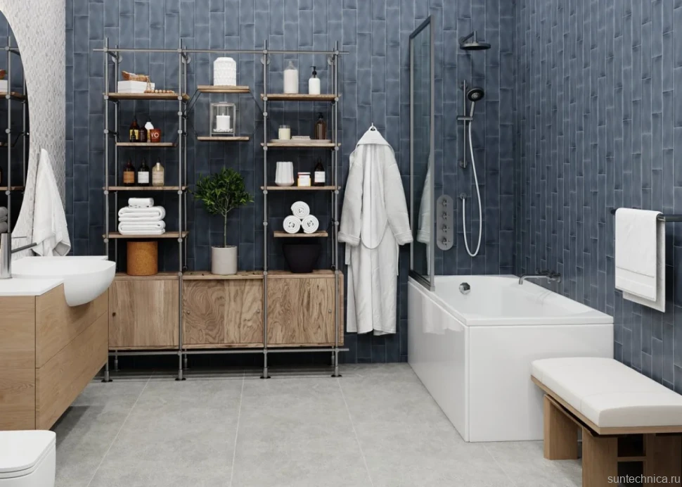 Акриловая ванна Vagnerplast Ebony 170x75 см, пристенная, белая, с каркасом