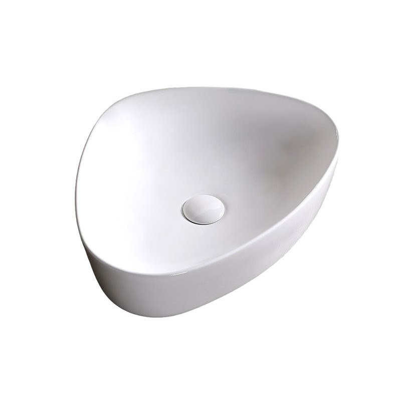 Накладная раковина Ceruttispa CR0089 51 глянцевая белая