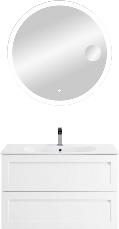 Тумба под раковину без столешницы Art&Max Platino 90 подвесная, белый глянец