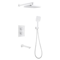 Душевой комплект Abber Weiss Insel AF8050W С ВНУТРЕННЕЙ ЧАСТЬЮ, белый