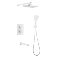 Душевой комплект Abber Weiss Insel AF8050W С ВНУТРЕННЕЙ ЧАСТЬЮ, белый