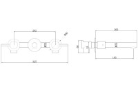 Смеситель для раковины Abber Emotion AF88121RG С ВНУТРЕННЕЙ ЧАСТЬЮ, розовое золото