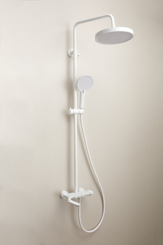 Душевая стойка BELZ B713 B25713-8 матовая белая