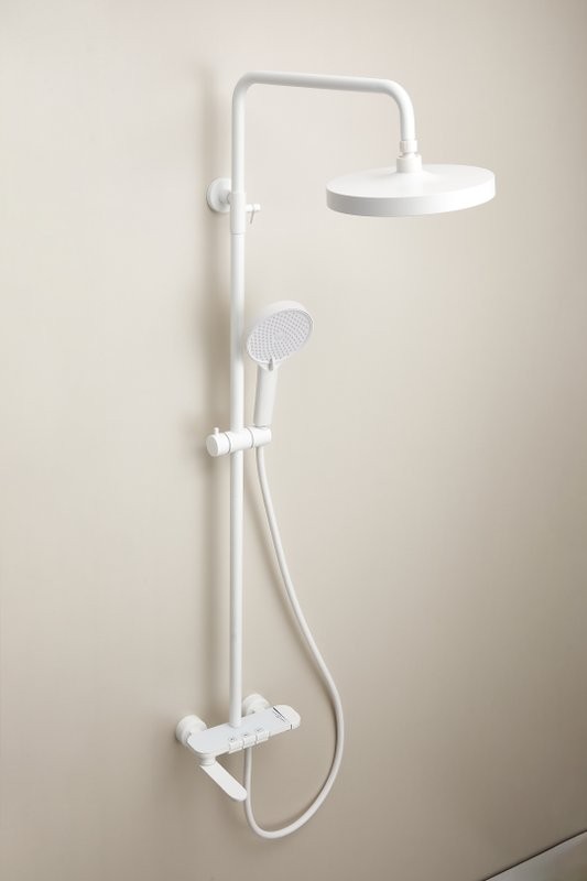 Душевая стойка BELZ B713 B25713-8 матовая белая